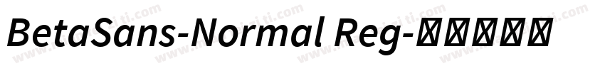 BetaSans-Normal Reg字体转换
